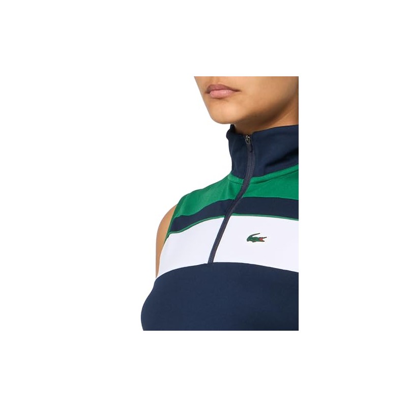 Lacoste Women's Sport Recycled Fiber Tennis Dress with Integrated Shorts,
