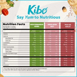 Kibo Chickpea Chips 3 Flavor Variety Pack - High Protein-fiber, Plant-