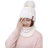 ZEXIAN Womens Girls Winter Warm Pom Knit Ski Beanie Hat