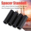 Akozon Nylon Black Hex Spacer, 100 Pieces M3 Hexagon Socket