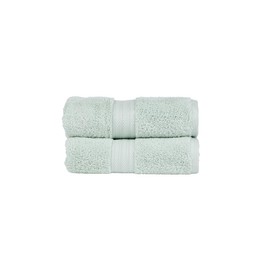 Christy Renaissance 2 Hand Towels Set | Eggshell | 100% Egyptian Cotton Pile | Luxuriously Soft and Super Absorbent | 675 GSM | Plush Fluffy and Long Lasting