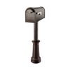 Architectural Mailboxes 8830RZ-10 Winston Post Mount Mailbox, Rubbed Bronze