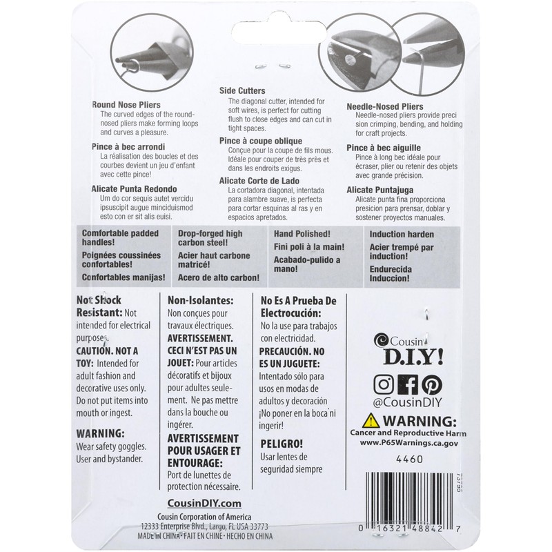 Cousin 4460 Craft & Jewelry Making Tool Kit, 3-Piece