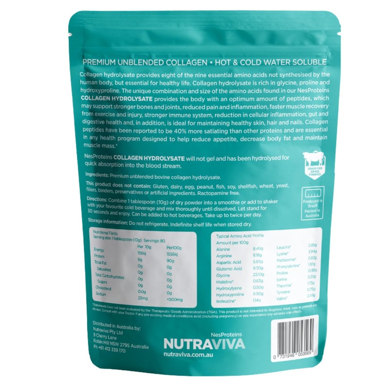 Nutraviva Collagen Hydrolysate Powder 800 g