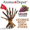 Aroma Depot Grape Flavored Licorice Root Chew Sticks - 16