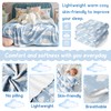 Sumedha Cloud Throw Blanket, Blue and White Gift for Girl