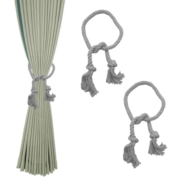 XQMMGO Pack of 2 Curtain Tiebacks, Tiebacks for Curtains, Boho
