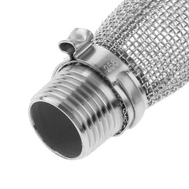 Freebily 300 Micron Stainless Steel Kettle Tube Mash Tun Mesh Strainer Bazooka Spigot Pot Boil Brew Filter Screen for Homebrew Silver 6 inches
