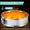 Spmarkt 10-inch Stainless Steel Springform Pan with Silicone Protector, Removable