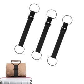 DACUAN Elastic Fastening Belt for Luggage, 3pcs Suitcase Elastic Strap Belt, Elastic Adjustable Luggage Strap, Bag Fastening Rope, Flexible, Secure for Carry On Bag