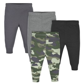 Gerber Baby Boys' Multi-Pack Pants, Camo/Gray, 6-9 Months