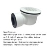 Low Profile Shower Drain Assembly with Perforated Strainer, 1.5" Side