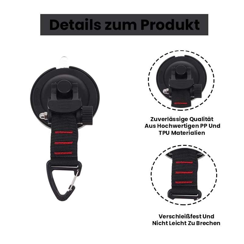 Esshogo Suction Cup Anchor with Attachment Hook Tying 4 Pieces