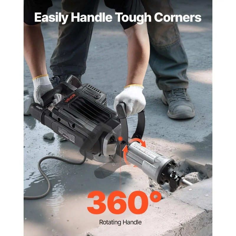 Electric Jackhammer 3000 W 1700 BPM SDS Max Concrete Breaker