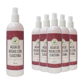 Productos Mart Mexico Agua De Rosas Con Elastina Hidrata (Pack 6)                                                                                     