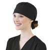 WonderWink WonderWink Unisex Tie Back Scrub Cap, Black, One Size