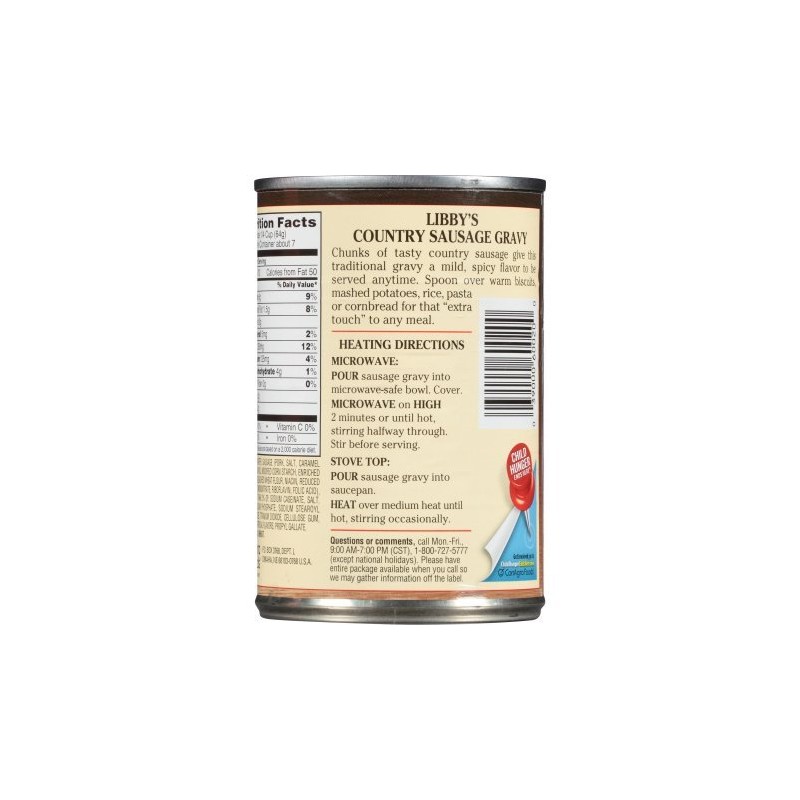 Libbys Country Sausage Gravy, 15 oz (2 Cans)