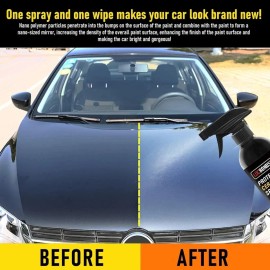 LOCBONDSO Ceramic Coating Spray for Cars - Shiny Car Stuff, Hydrophobic Car Wax Spray 10oz