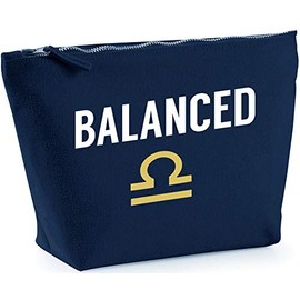 Hippowarehouse Balanced Libra printed make up cosmetic wash bag 18x19x9cm