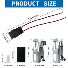 2 pack ERR117 Range Stove Element Plug Receptacle Block Terminal Compatible With Whirlpool Kenmore Electric Stove Range Burner Receptacle Kit 330031 814399,5303935058,RR109,AP3075808,6130-115