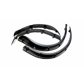 Huskey Pack of 4 Club Car Precedent Golf Cart Fender Flares for Front and Rear Wheels with Rigid Molded Plastic and Rivets for Gas/Electric Models.