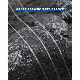 BLUEWING Monofilament Fishing Line Clear Invisible Thin Diameter Fishing String Mono Fishing Line, Dia.0.8mm*500YD*80LB