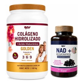 Colágeno Hidrolizado Golden Nad Resveratrol Tabs