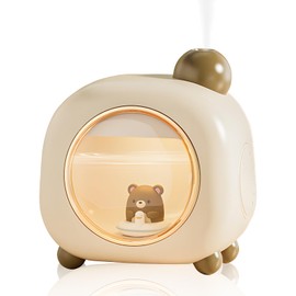 Bear TV Humidifier Cute Pet Humidifier USB Plug Using Seven Color Lights Creative Diffuser Desktop Mute Spray Office Desktop High Appearance Level Gift