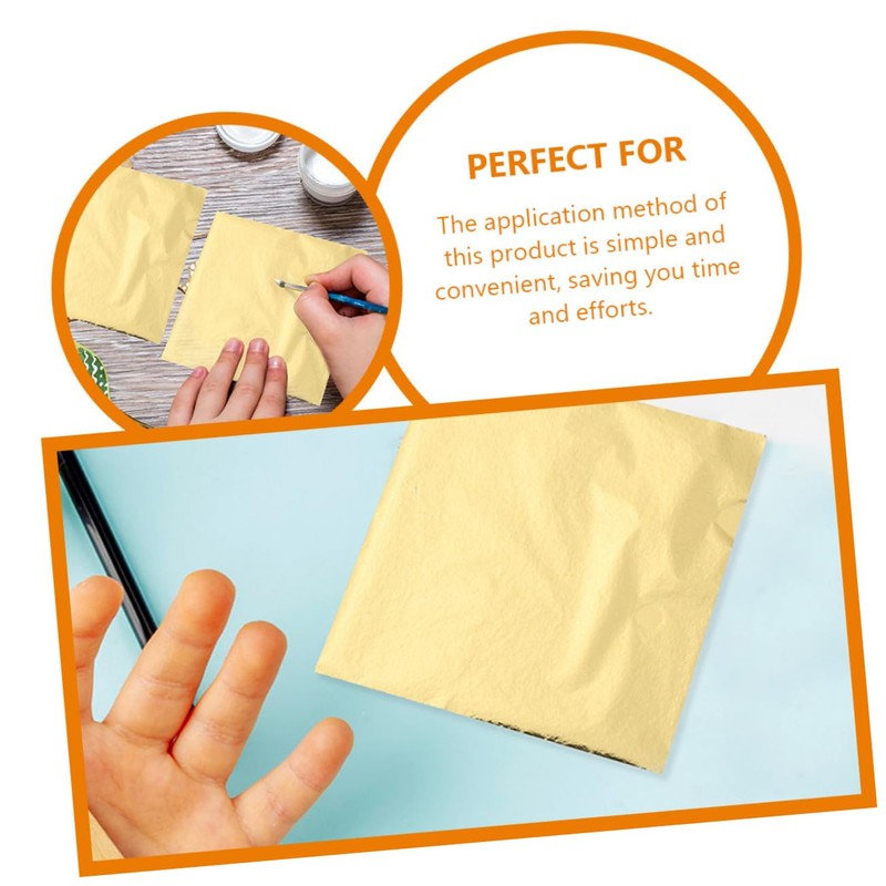 KONTONTY 200 Sheets Craft Foil Flakes for DIY Projects Imitation