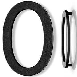 IVERRA 10 Inch Black House Numbers for Outside, Large Floating Home Address Numbers, Modern Exterior Plastic House Numbers for Door Wall Street Garage Gate (0)