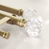 ILAISIHOME Double Curtain Rod Set:1-1/8 Inch Diameter Luxury Silver Curtain