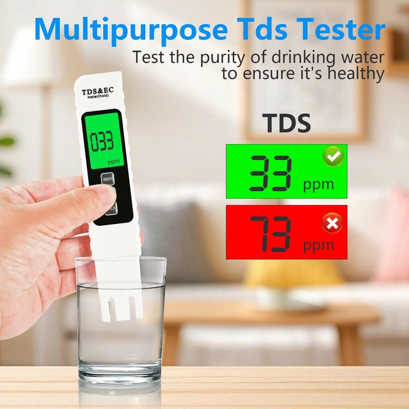 4 in 1 TDS Meter Digital Water Tester - Accurate