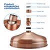 Antique Red Copper Shower Heads Round 8" Rainfall Shower Bathroom