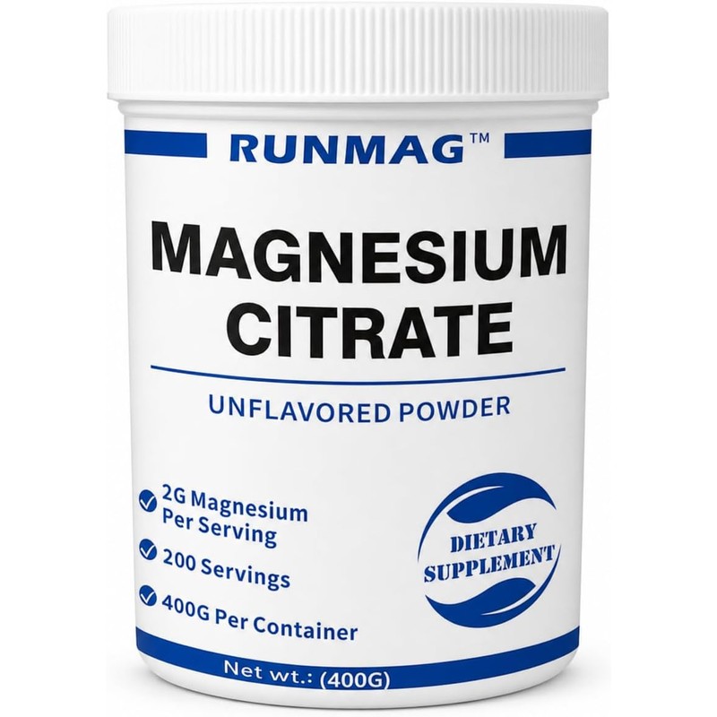 Citrato de magnesio USP en polvo grado alimentario, 400g