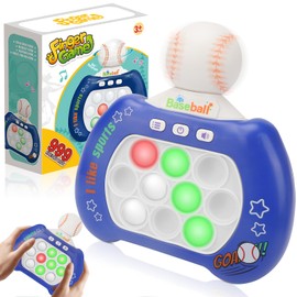 AEGTVA Fidget Pop It Electronico,Pop Push It Pro Game,Juguetes Eléctrico Antiestrés,máquina de Juego de Rompecabezas de descompresión,Adecuado para niños, Adultos, Regalos de Navidad etc (Béisbol)