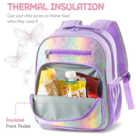 Hairao Toddler Backpack for Girls and Boys 2-4,Kids Preschool Backpack,Kindergarten Backpack,Cute Kids Backpacks for Girls,Nursery Travel Bag with Chest Strap (Butterfly)