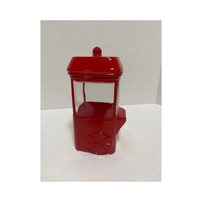 Target Candy Canister Jar Bullseye’s Playground Glass Popcorn Cart Red
