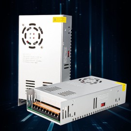 REALSUN 12V 40A Universal Switching Power Converter Adapter Transformer Regulated Supply AC to DC LED Driver 480w for CCTV, Radio, Computer Project, 215mm * 115mm *50mm