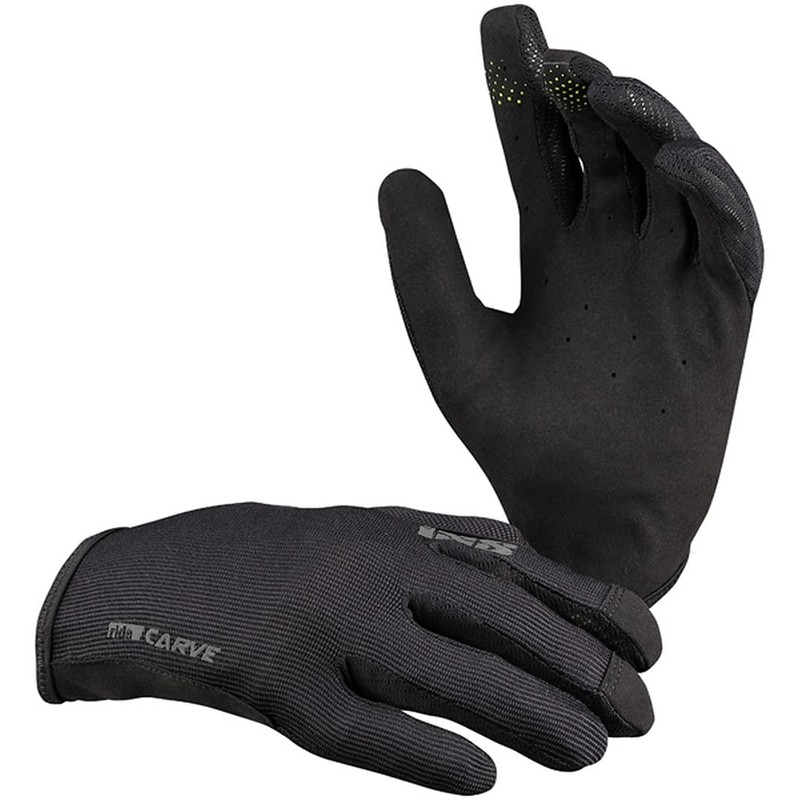 IXS Carve Gloves Black L, Unisex Adults' Gloves - Black