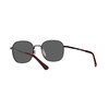 Persol PO1009S Square Sunglasses, Black/Dark Grey, 52 mm