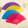 Gionforsy 12pcs Clap Fabric Folding Chinese Tai Chi Fan Set