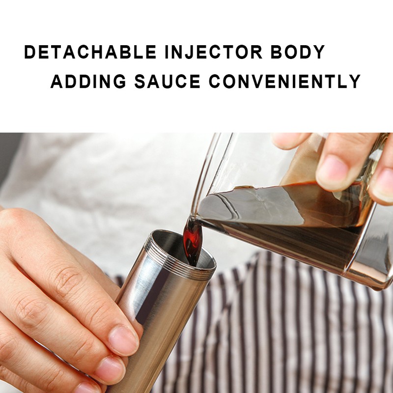 Meat Marinade Injector 304 Stainless Steel 3 Needles Sauce Seasoning