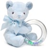Bearington Collection Baby Polky Blue Plush Stuffed Animal Teddy Bear