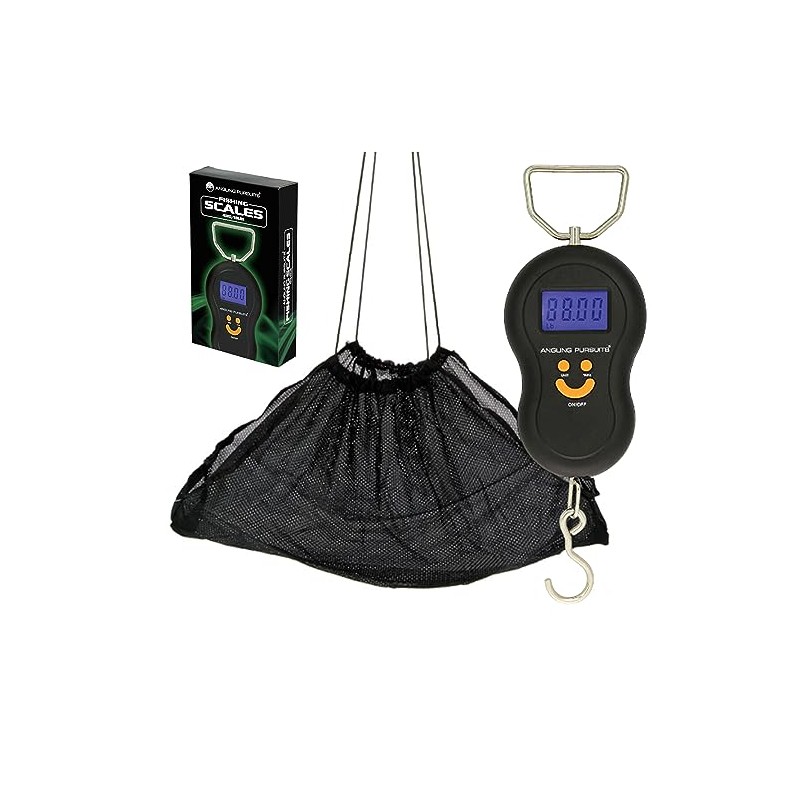 DIGITAL FISHING SCALES ANGLING PERSUITS 40KG + NGT BLACK WEIGHING