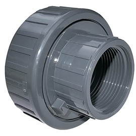 AERZETIX - C52025 - Screw connection mixed with O-ring - for gluing Ø40mm - for screwing in 1 1/4" - female/female - made of plastic - PN16 - for irrigation water supply pipes