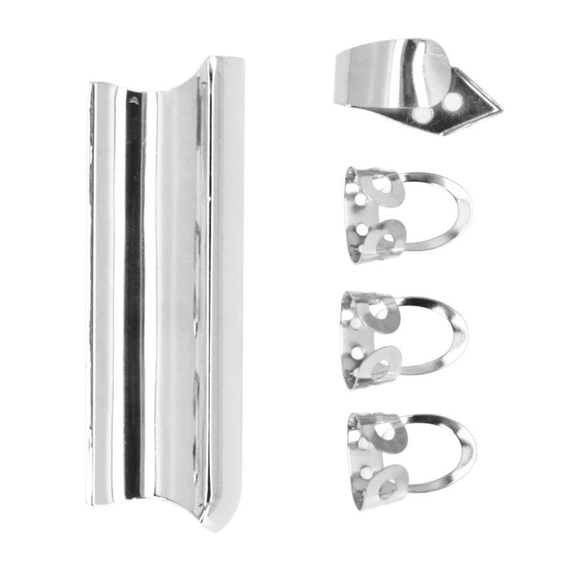 Guitar Slide Tone Bar with Thumb and Finger Picks Solid