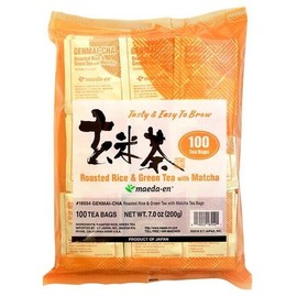 Maeda-en Genmai-cha Roasted Rice Green Tea with Matcha 7 oz. (100 Tea Bags)