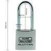 BURG WÄCHTER 770 HBアルミニウムチタン南京錠、20 mm、1ピース105021887