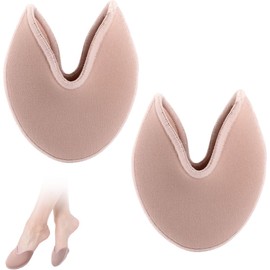 COYUN 1 pair of ballet toe pads, toe pads for pointe shoes, fabric toe protection for shoes, ballet toe protectors, lace shoes toe protectors, adapts to the foot, relieves the toes