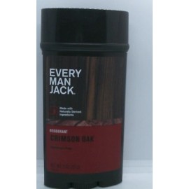 Every Man Jack (6) Every Man Jack Natural Aluminum Free Deodorant Men Stick Crimson Oak 3 oz